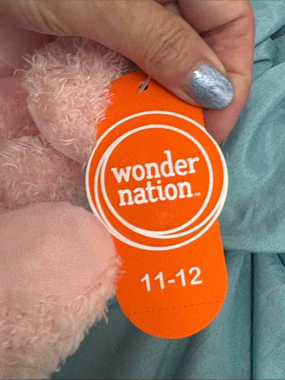 Wonder Nation Pink Poodle Slippers